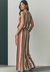 Next SLEEVELESS WIDE LEG - Kezeslábas - brown cream stripe
