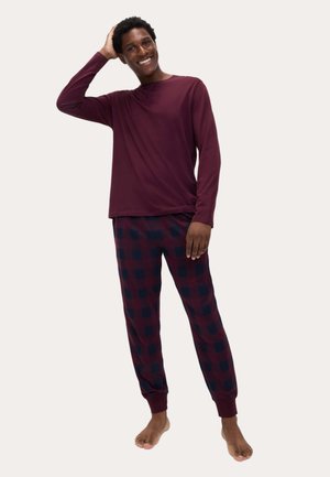 CHRISTMAS SET - Pyjama - burgundy mix