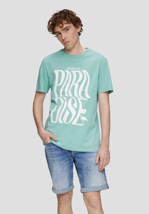 T-shirt print - helles türkis