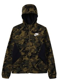 Nike Performance Felpa con zip - khaki