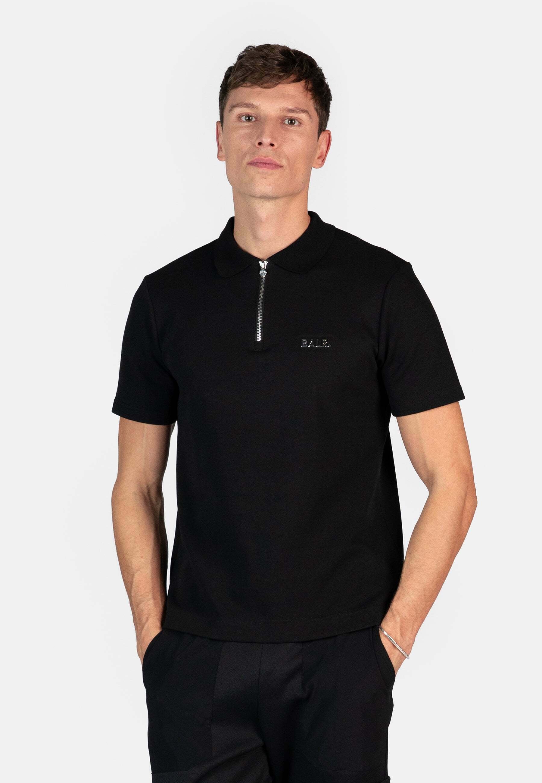 Q-SERIES REGULAR FIT Polo jet black/noir