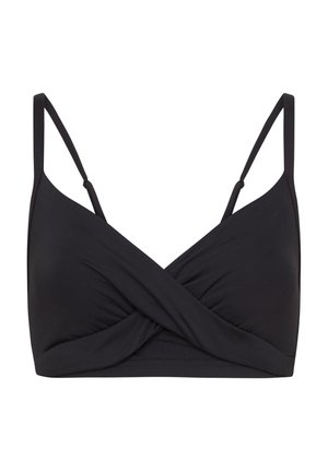 ESSENTIALS TWIST FRONT CUP - Bikinitop - black