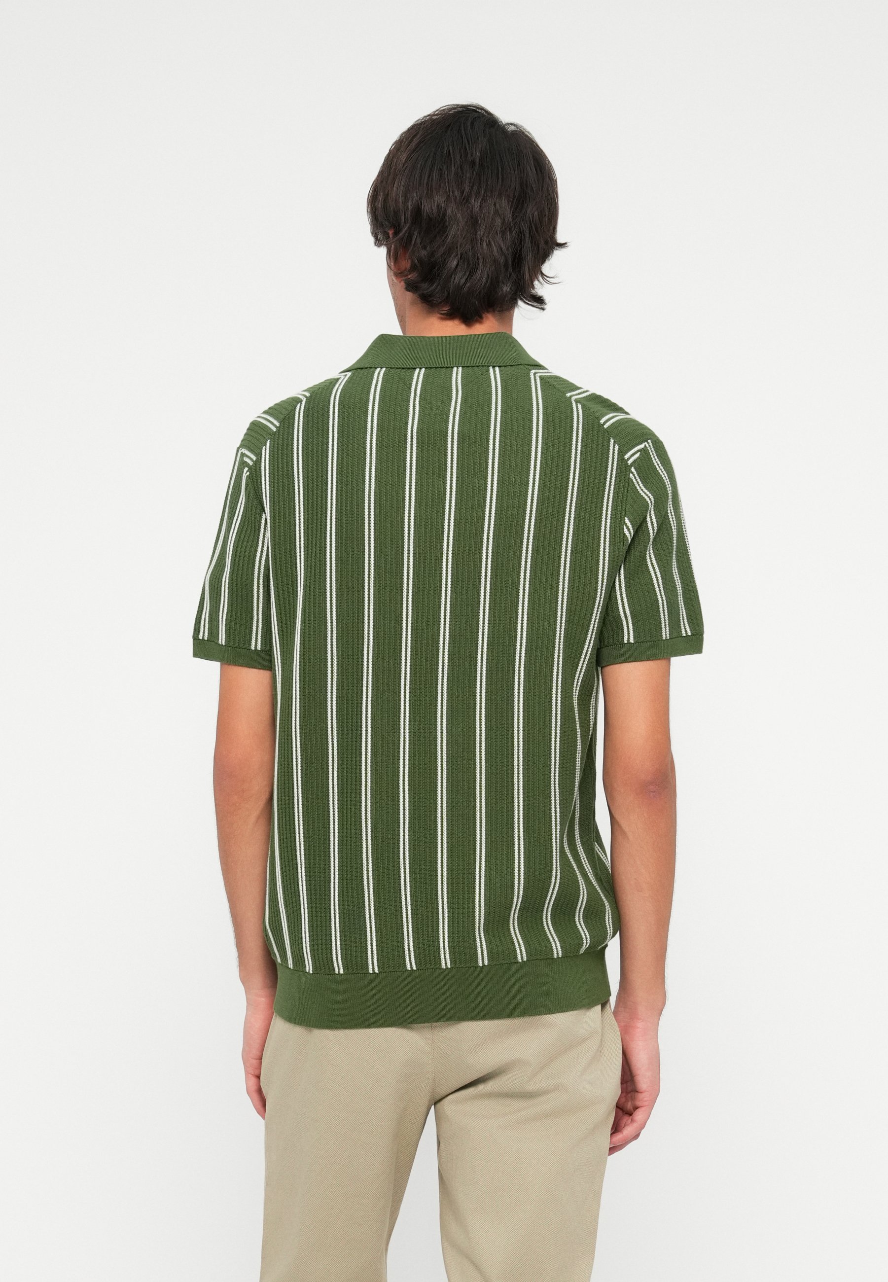 Tommy Hilfiger KNITTED VERTICAL STRIPE - Polo - mountain pine