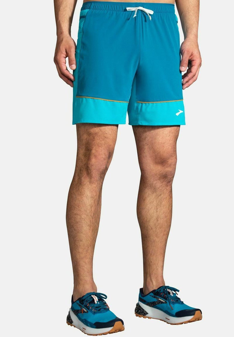 Brooks HIGH POINT Sports shorts hyper blue mist pacific/light blue