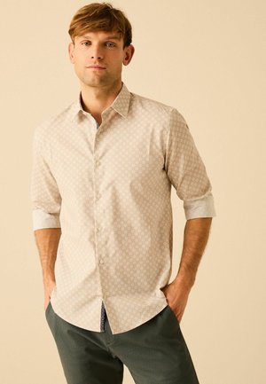 Next REGULAR FIT - Ing - neutral brown geometric