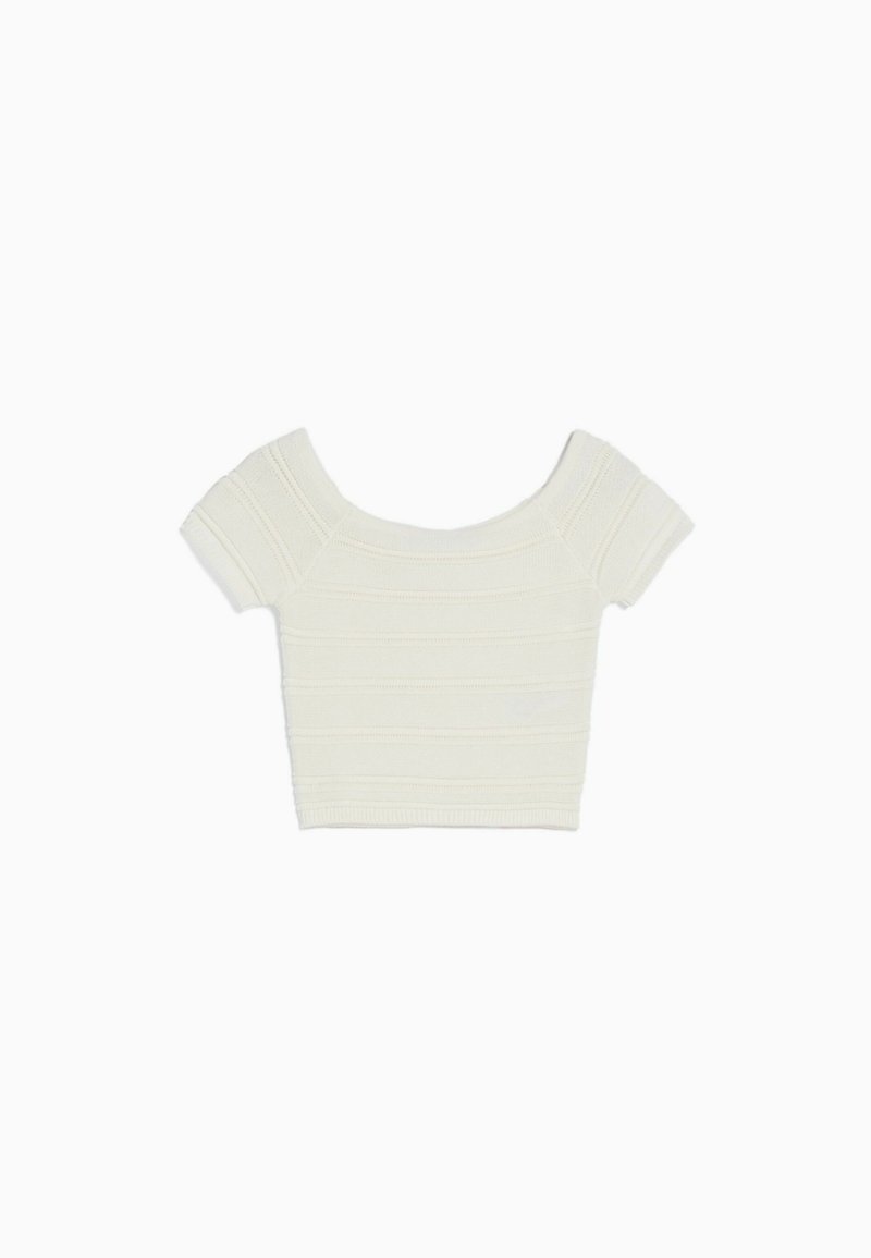 Bershka T-shirt basic beige