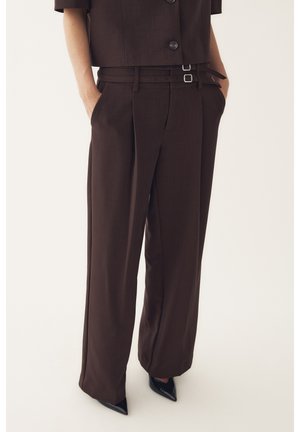 Noella N-DARRYL HW PANTS - Püksid - chocolate