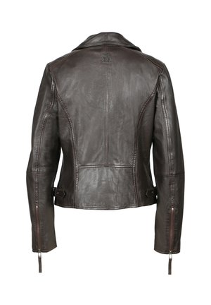 Freaky Nation, FREAKY NATION SHORTJACKET PRINCESS X-FN - Veste en cuir - dark chocolate