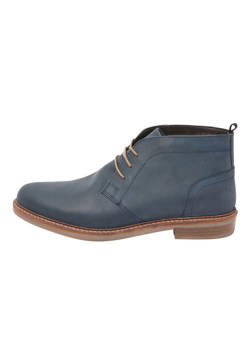 Next WAXY FINISH - Snørestøvletter - blue