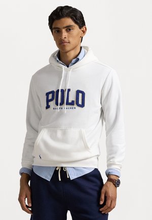 THE RL FLEECE LOGO HOODIE - Ikdienas džemperis - white