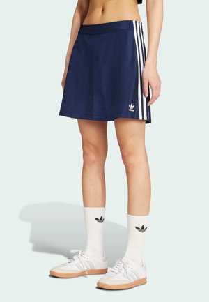 STRIPES - A-linjekjol - night indigo   white