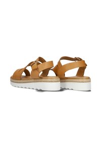 Inuovo Sandalen met sleehak - bruin