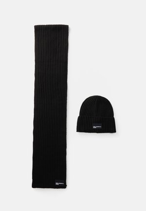 BEANIE SCARF SET - Sciarpa - black