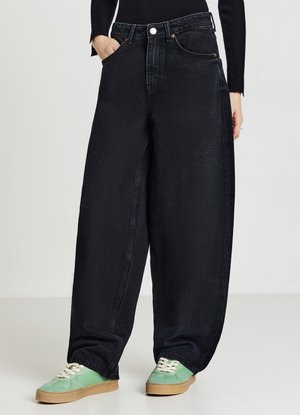 Calliope BALLOON - Jean boyfriend - nero denim