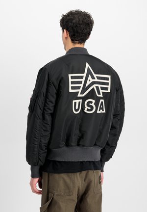 DISTRESSED - Bomberjacke - black