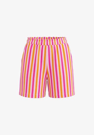 Studio Untold, SHORTS, WIDE LEGS, NEON-STRIPES, ELASTIKBUND - Shorts - light pink