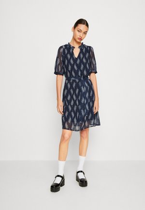 Vero Moda VMSARA V NECK SHORT DRESS  - Φόρεμα ημέρας - navy