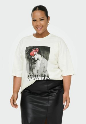 CARWINOVA  - Print T-shirt - cloud dancer