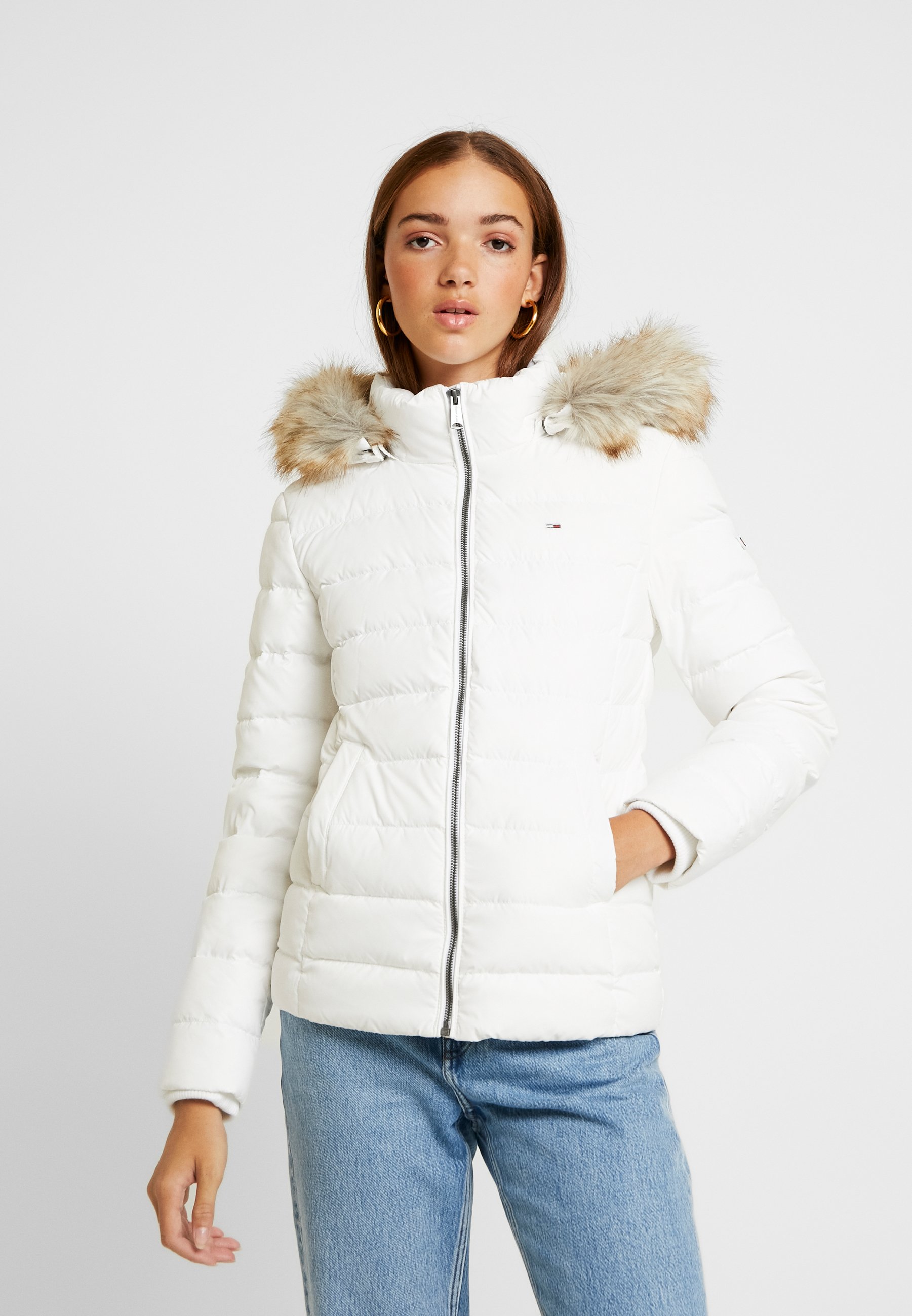 tommy jeans hooded long coat