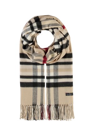 FRAAS PLAID CASHMINK - MADE IN GERMANY - Šal - latte