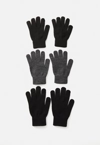 PCNEW BUDDY SMART GLOVES 3 
 PACK  - Fingerhandschuh - black/dark grey melange