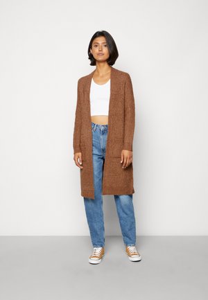 ONLMICA OPEN CARDIGAN - Cardigan - hot fudge