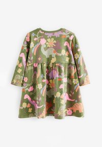 Next LONG SLEEVE  - REGULAR FIT - Džersejové šaty - khaki green