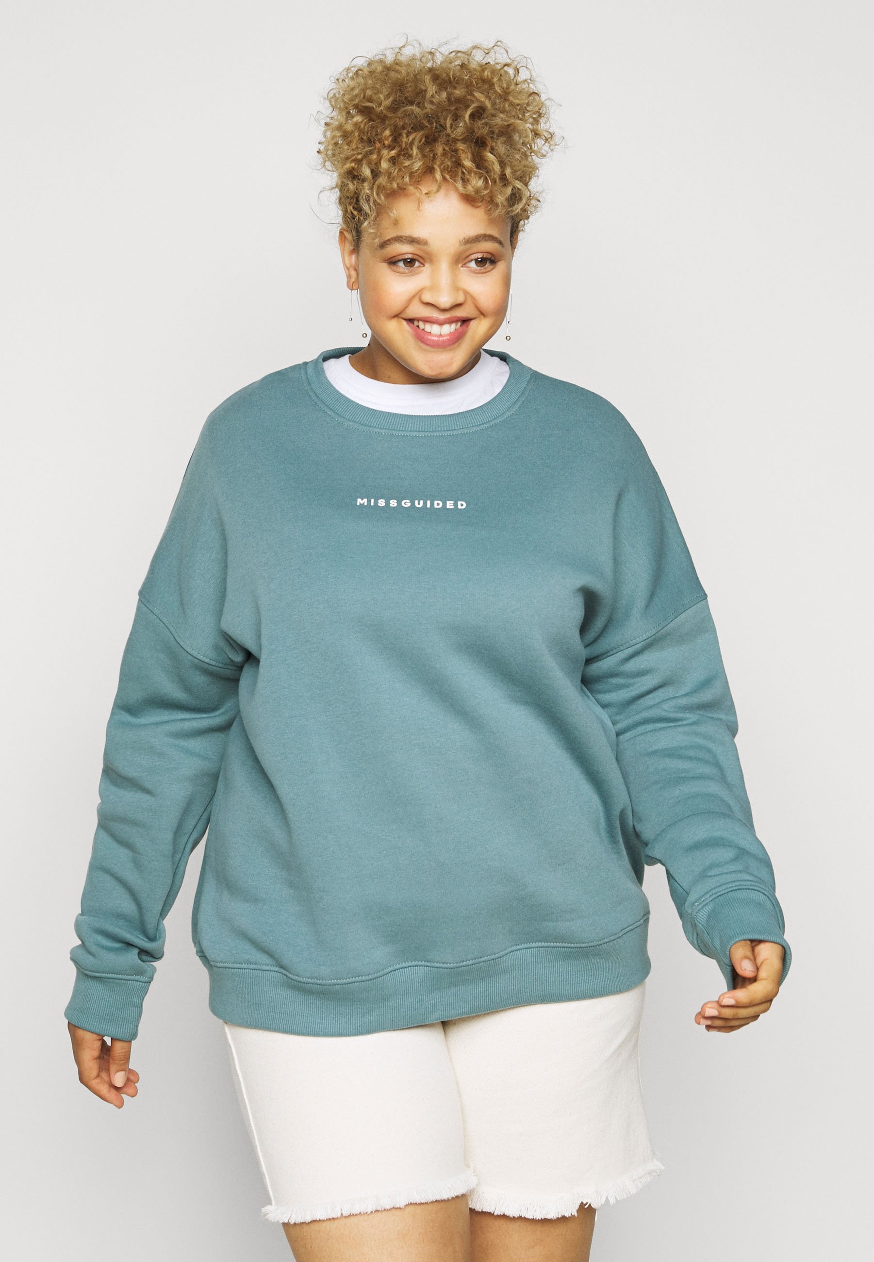 Nwt Missguided Missguided Crewneck Missguided Sweatshirt Blue (Pre