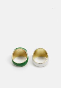 Only & Sons ONSMART SIGNET UNISEX 2 PACK - Ringe - gold coloured/white/green