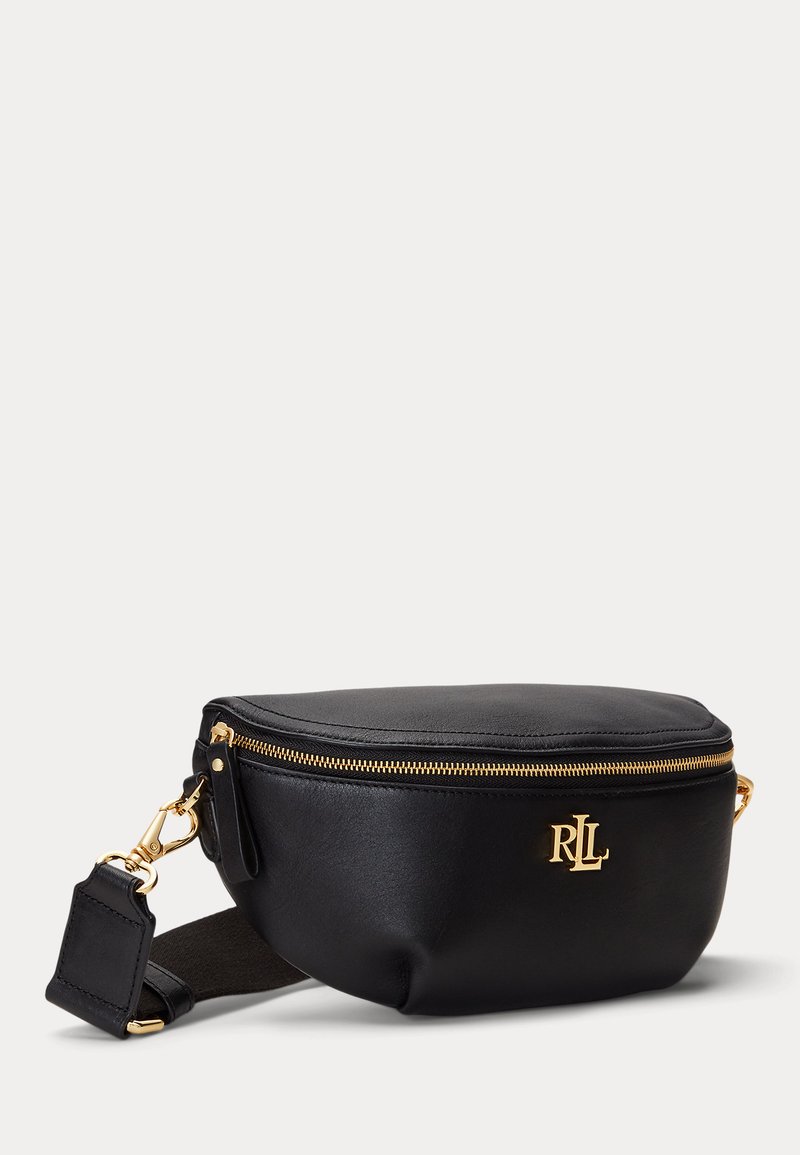 Lauren Ralph Lauren LEATHER MARCY BELT BAG - Gürteltasche - black 