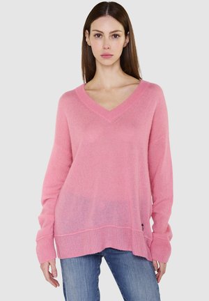 PULLOVER V-NECK AMARA - Strickpullover - malibu