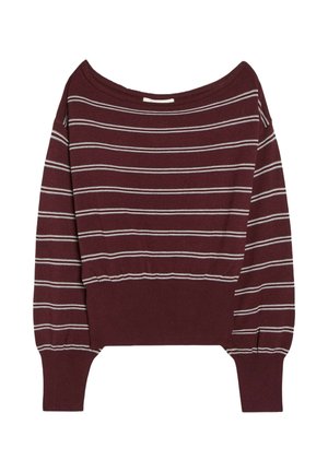Bershka, ASYMMETRIC JUMPER - Pullover - dark red