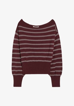 Bershka, ASYMMETRIC JUMPER - Pullover - dark red