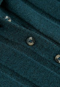 Next COLLARED LONG SLEEVE MINI - REGULAR FIT - Tričkové šaty - petrol blue