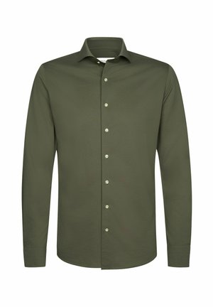 PROFUOMO, PROFUOMO SLIM FIT JAPANESE KNITTED SHIRT - Overhemd - green