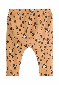 Next COSY SET - Legíny – nohavice - tan brown leopard print