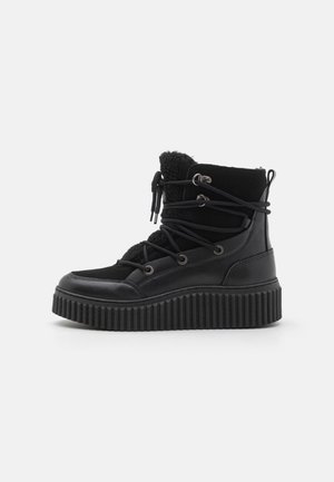 Bottines à plateau - black