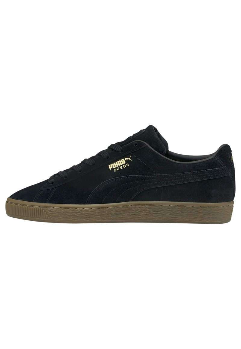 Puma - SUEDE GUM - Sporta apavi - puma black-gum, Palielināt