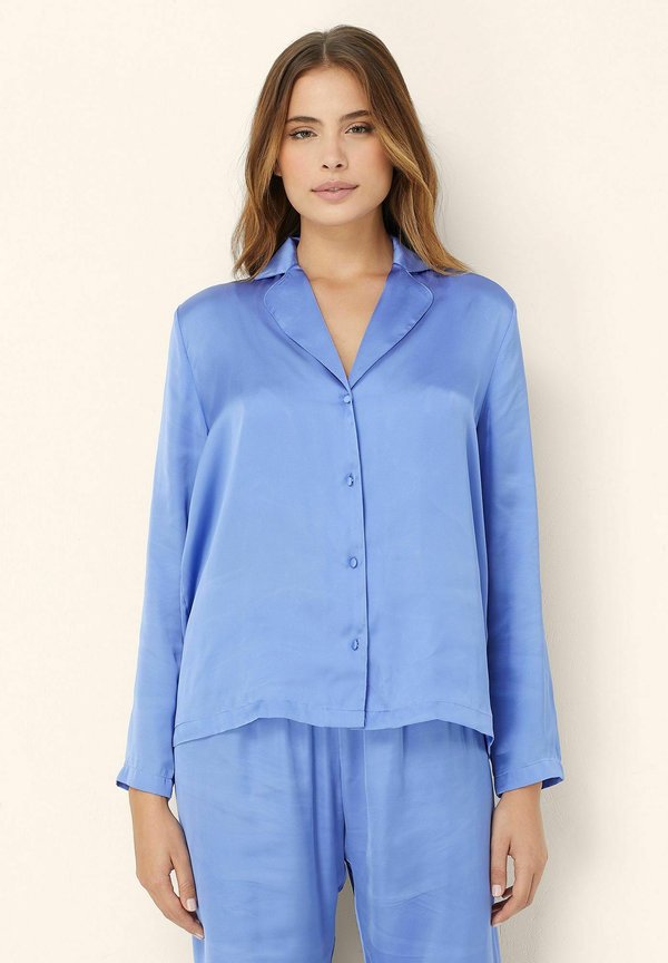 Nachtwäsche Shirt - indigo plain