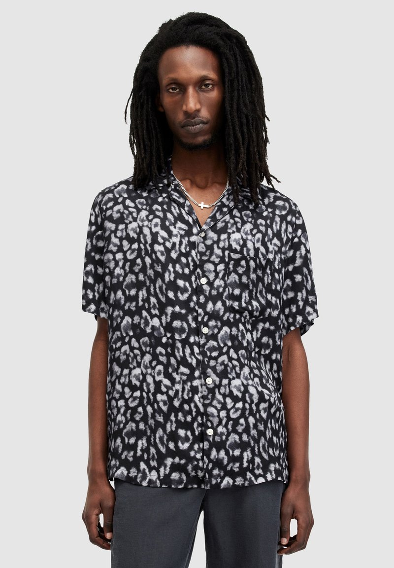 AllSaints LEOPAZ - Button down-skjorte - jet black