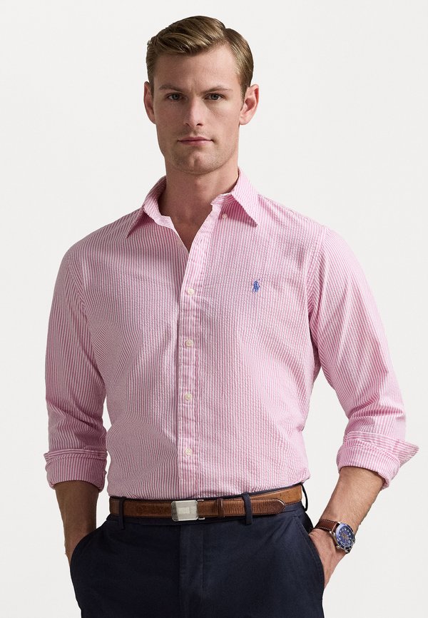 CUSTOM FIT STRIPED SEERSUCKER SHIRT - Shirt