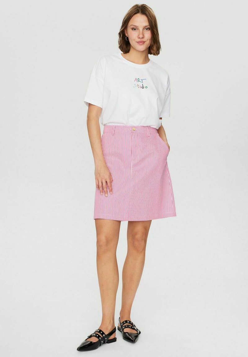 Numph Minirok donkerroze