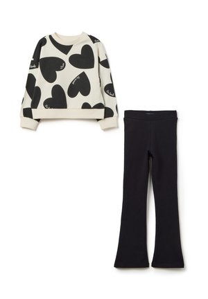 SET - Sudadera - black/white