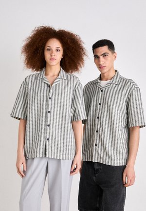 SAGA UNISEX - Overhemd - black/white