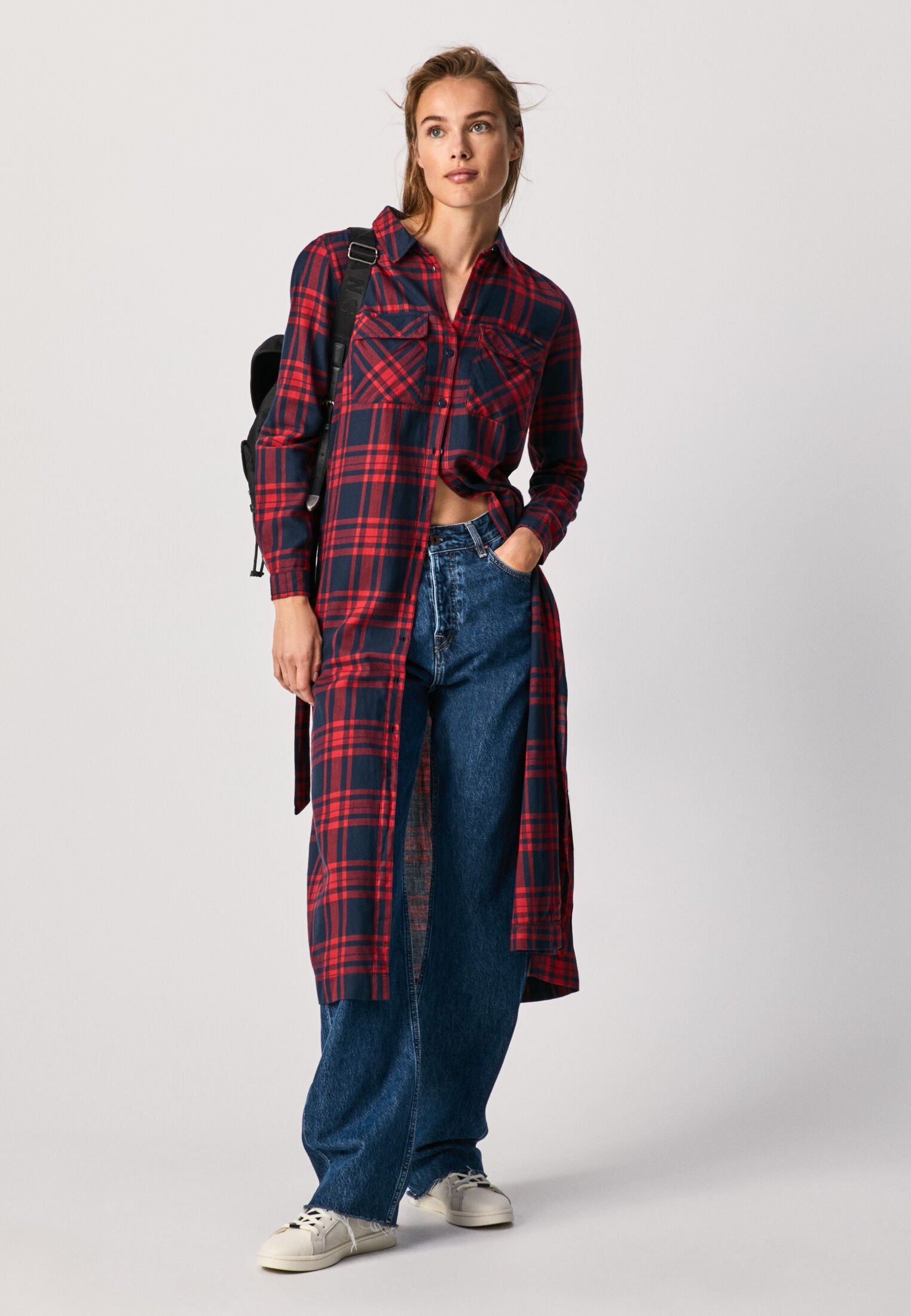 Pepe Jeans NINA - Shirt dress - multi/red - Zalando.de