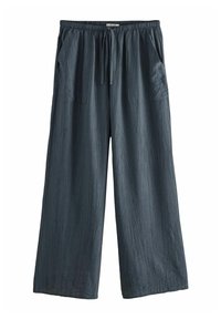 Next TEXTURED WIDE LEG - Housut - navy