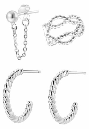 UNIFY SET OF 4 - Ohrringe - silberfarben