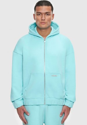 Bazix Republiq BAZIX REPUBLIQ SUPER HEAVY BLANK - Zip-up sweatshirt - tiffany