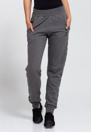 Pantalones deportivos - mottled dark grey