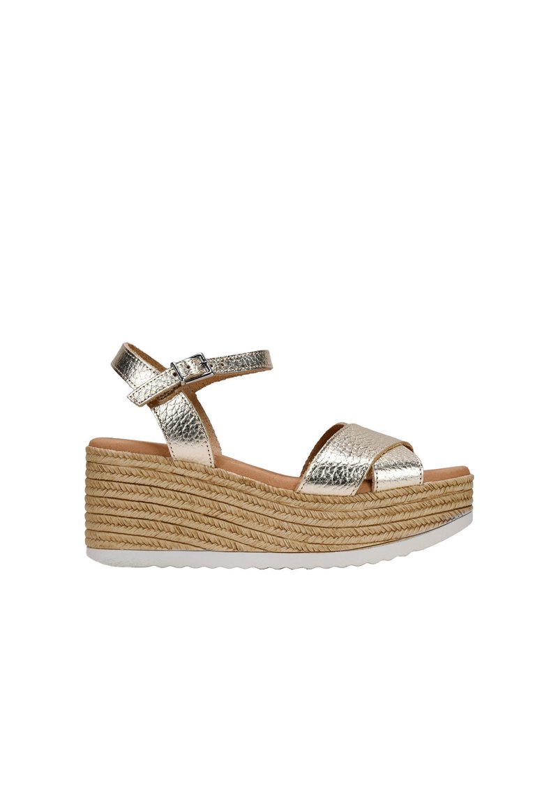 Bosanova Sandalias de cuña - oro